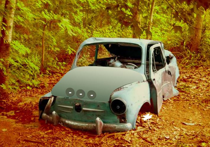 Abandoned Car Red