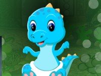 Blue Baby Dinosaur Escape