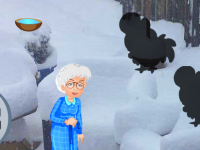 Winter Old Couple Escape